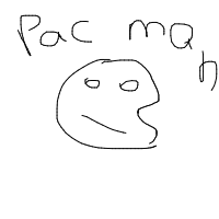 pac-man drawing by keeper in Artbitrator