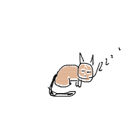 sleeping cat drawing by utku in Artbitrator