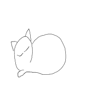 sleeping cat drawing by lavaberry in Artbitrator