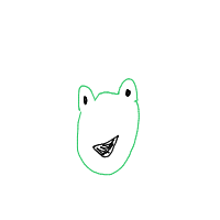 happy frog drawing by lavaberry in Artbitrator