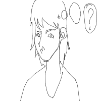 thinking face drawing by ilnaz678 in Artbitrator