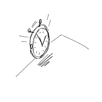 alarm clock ringing drawing by lilasian in Artbitrator