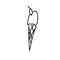 ice cream cone drawing by shep in Artbitrator
