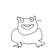 happy frog drawing by janny in Artbitrator