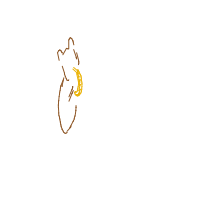 monkey with banana drawing by nightingalerz in Artbitrator