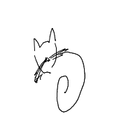 sleeping cat drawing by nightingalerz in Artbitrator