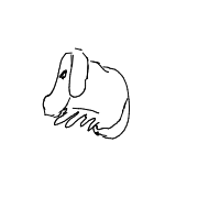 sleepy dog drawing by nightingalerz in Artbitrator