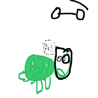 turtle with glasses drawing by sayonara in Artbitrator