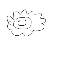 cloud with face drawing by jopan in Artbitrator