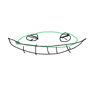 happy frog drawing by adhdisomfg in Artbitrator
