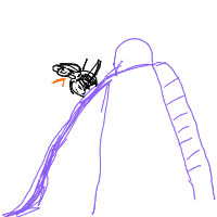 penguin sliding drawing by adhdisomfg in Artbitrator