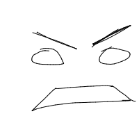 angry face drawing by adhdisomfg in Artbitrator