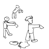 zombie apocalypse drawing by jellybea in Artbitrator