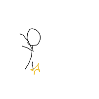 slipping on banana peel drawing by guest-7zq9imosf in Artbitrator