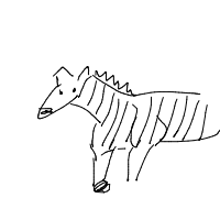 zebra drawing by adhdisomfg in Artbitrator