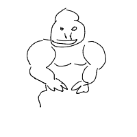 gorilla drawing by adhdisomfg in Artbitrator