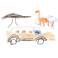 safari jeep drawing by adhdisomfg in Artbitrator