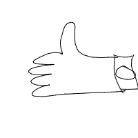 thumbs up drawing by adhdisomfg in Artbitrator