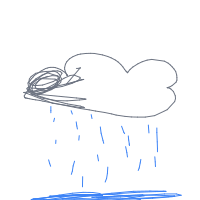 rain cloud drawing by adhdisomfg in Artbitrator