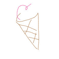 ice cream cone drawing by adhdisomfg in Artbitrator