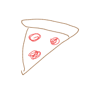 pizza slice drawing by adhdisomfg in Artbitrator