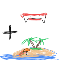 vampire at beach drawing by adhdisomfg in Artbitrator