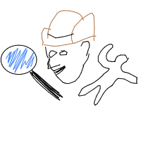detective solving crime drawing by adhdisomfg in Artbitrator