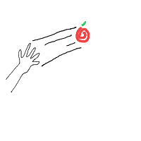 throwing food drawing by hyahoo in Artbitrator