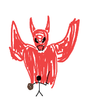 epic boss battle drawing by hyahoo in Artbitrator