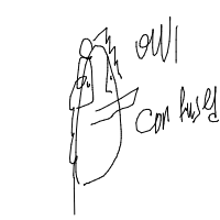 confused owl drawing by sashaspeed in Artbitrator