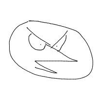 angry bird drawing by snakzu in Artbitrator