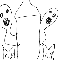 haunted house drawing by covers in Artbitrator