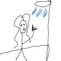 singing in shower drawing by covers in Artbitrator