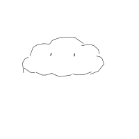 cloud with face drawing by jupiter in Artbitrator