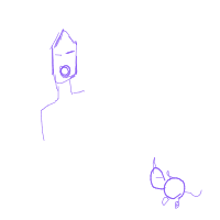 knight afraid of mouse drawing by mes427 in Artbitrator