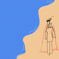 vampire at beach drawing by mes427 in Artbitrator