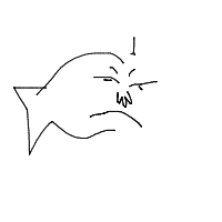 grumpy fish drawing by torsh in Artbitrator