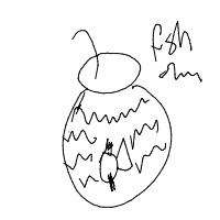 fish in bowl drawing by finding_dory_23 in Artbitrator
