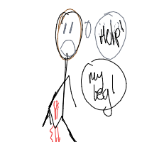 break a leg drawing by finding_dory_23 in Artbitrator