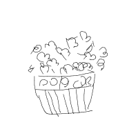 popcorn overflowing drawing by guest-1zb2oqw2s in Artbitrator