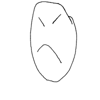 angry face drawing by simi in Artbitrator