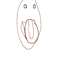 yawning drawing by simi in Artbitrator