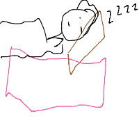 sleeping drawing by simi in Artbitrator