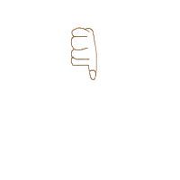 thumbs down drawing by simi in Artbitrator