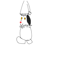 dog in costume drawing by hevsusername in Artbitrator