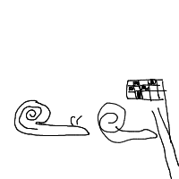 snail racing drawing by quezva in Artbitrator