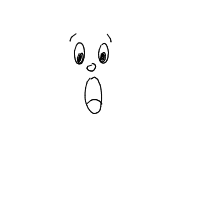 surprised face drawing by kikix in Artbitrator