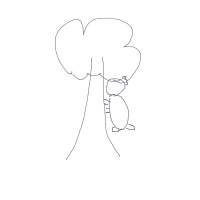 koala hugging tree drawing by quezva in Artbitrator