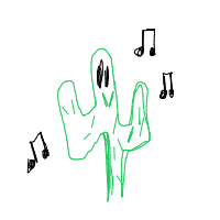 dancing cactus drawing by hanmaii in Artbitrator