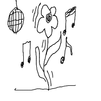 flower dancing drawing by novaastrolonia in Artbitrator